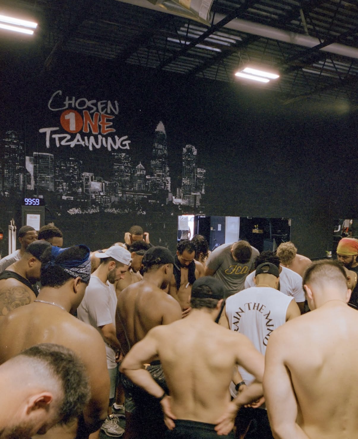 Men training together at Chosen1 Training